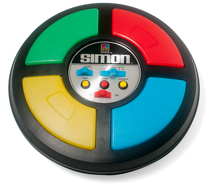 Watt Toeschouwer Weerkaatsing Milton Bradley's Simon – Retro-Lab.