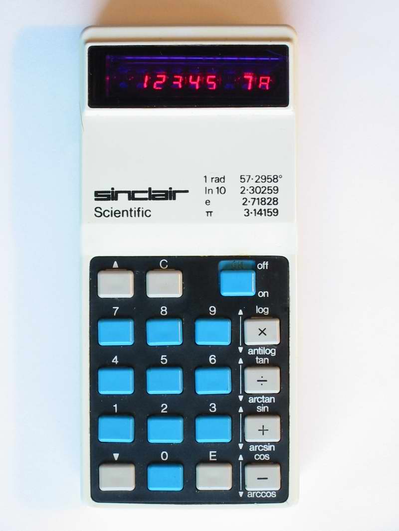 Sinclair's Scientific calculator